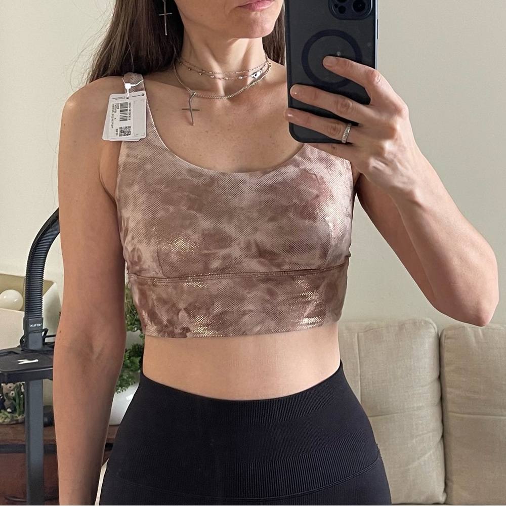 NWT Lululemon Align Bra Light Support A/B Cup Diamond Dye Foil Size 4